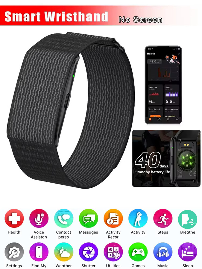 LIGE AI Gesundheits-Blutdruckmessgerät Smart-Armband mit Anruf-Erinnerung, GPS-Tracking und Sport-Funktionen für Männer und Frauen in Schwarz und Pink - Bild 7