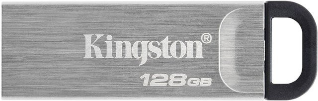 Kingston DataTraveler Kyson USB-Stick USB-A 3.2 Silber 128 GB - Bild 1