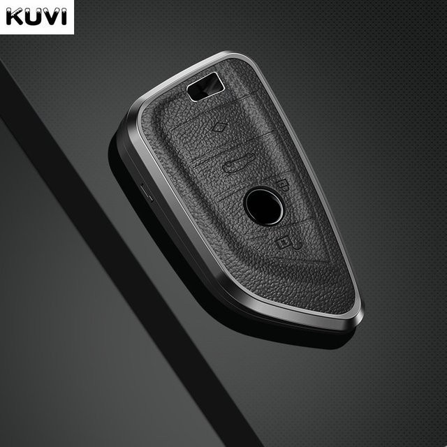 Anhänger Metall Leder, Schlüssel Case Cover Shell für BMW - Bild 1