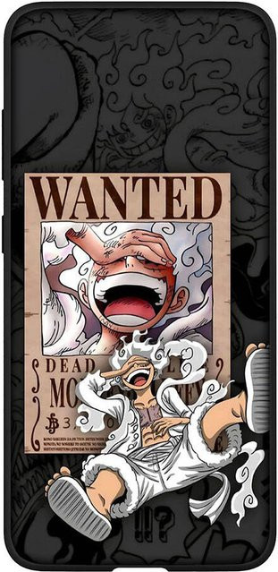Handyhülle One Piece Luffy Gear 5 Comic Design für Samsung Galaxy S25 S24 S23 iPhone 17 16 15 Xiaomi Redmi Note 14 13 12 11 Plus Pro Max OPPO Huawei Farbe: Rehbraun - Bild 1