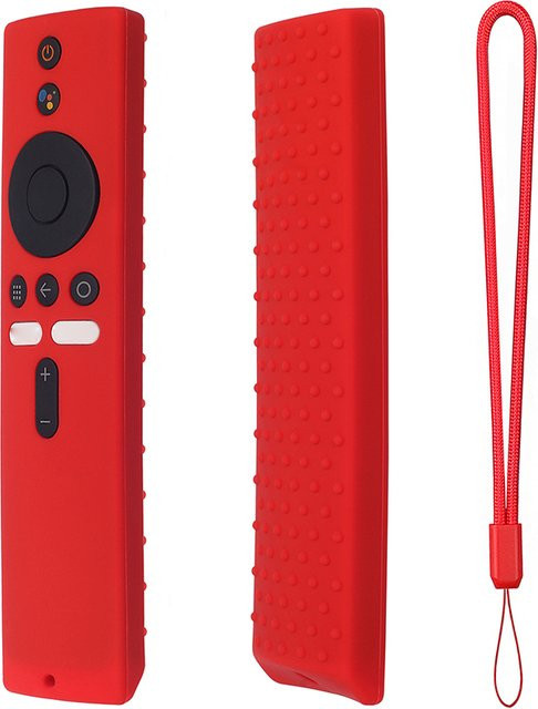 Stoßfeste Silikon-Schutzhülle für Xiaomi TV Box S Fernbedienung und Xiaomi TV Stick in Pink oder Rot - Bild 1