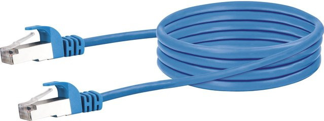 Schwaiger Cat6 LAN-Netzwerkkabel mit RJ45-Stecker, Blau, 0,5 m - Bild 1