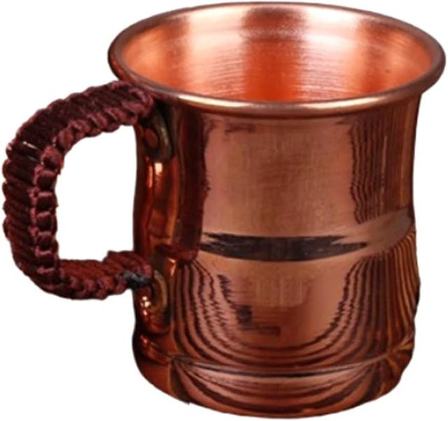 Kupferner Bierkrug von Yiran Furniture mit graviertem Griff, 400 ml - Bild 1