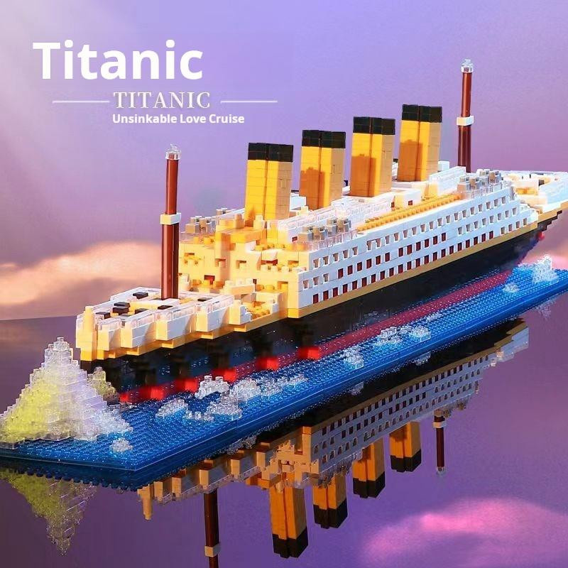 Yiran toy Titanic Mikro Mini Bausteine Kreuzfahrtschiff Boot ab 14 Jahren - Bild 2