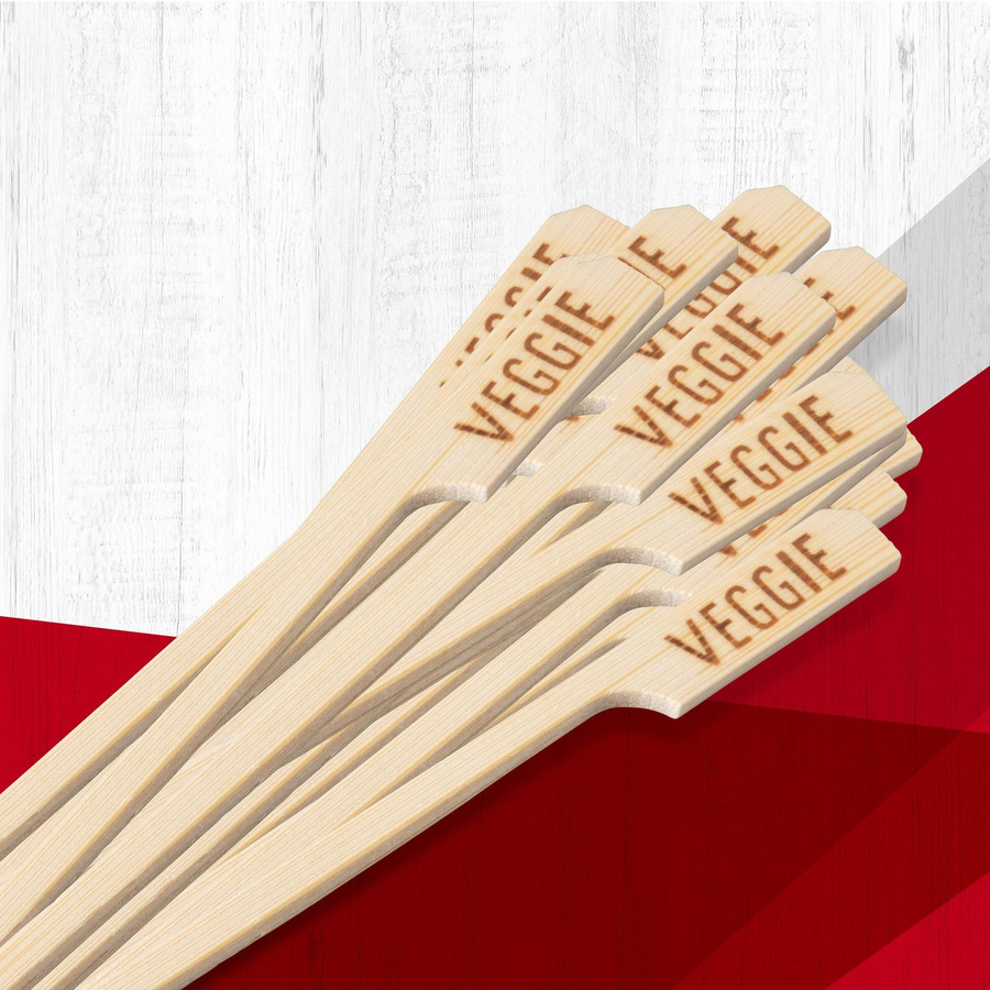 Fackelmann Fingerfoodsticks Veggie aus FSC-zertifiziertem Bambus, Beige, 25 Stück, Länge: 15 cm - Bild 2