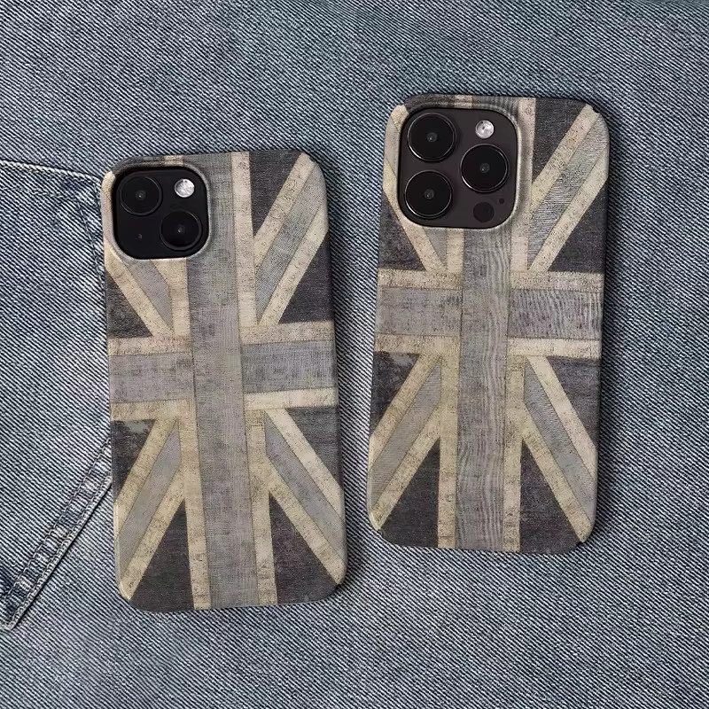 Potdemiel Handyhülle mit koreanischem Reisdiagramm-Design für iPhone 11 bis iPhone 17 Pro Max, Glanz-Finish, Hartschale aus PC, Schwarzbraun/Grau - Bild 1