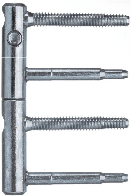 SFS Anuba Türband 3-dimensional, 2-teilig, Farbe Silber, verzinkt, Bolzendurchmesser: 15 mm, Bandhöhe: 112 mm, Bolzenlänge: 60 mm - Bild 1