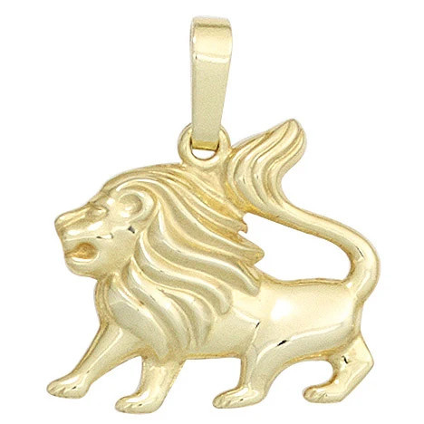 Colfem Anhänger Sternzeichen Löwe, 333 Gold, Gelbgold, Unisex - Bild 1
