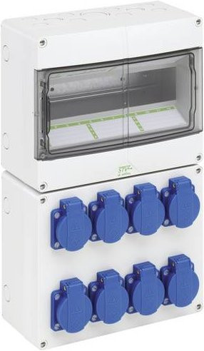 Spelsberg STV 1208-S Verteilerschrank Aufputz in Weiß B: 16,0 cm, H: 9,0 cm - Bild 1
