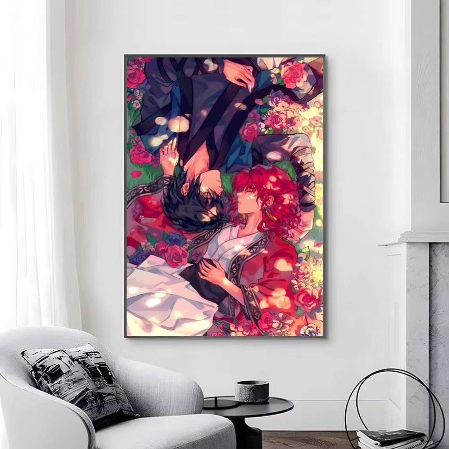 Selbstklebender Anime Manga-Poster Y-Yona of The Dawn aus Papier in Mehrfarbig - Bild 6