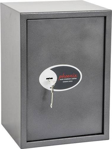 Phoenix Vela Home & Office Einbruchschutztresor SS0804K mit Schlüsselschloss, graphitgrau, B: 35,0 cm, T: 31,0 cm, H: 50,0 cm - Bild 1