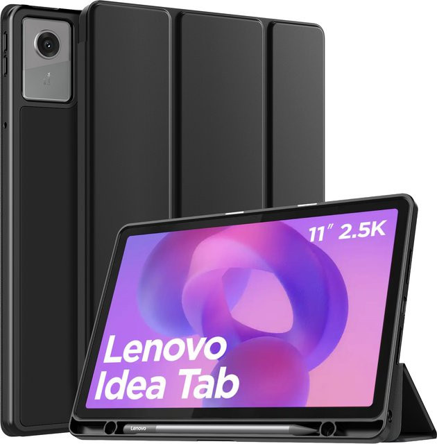 TiMOVO Schutzhülle für Lenovo Idea Tab 11 Zoll 2025 TB-336ZU/336FU mit Stifthalter und schlankem Ständer aus weichem TPU in Schwarz oder Blau - Bild 1