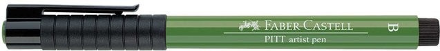 Faber Castell PITT artist pen brush Zeichenstift in Permanentgrün Oliv - Bild 1