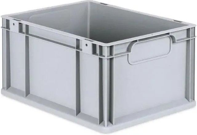 PROREGAL Eurobox Nextgen Economy Transportbox mit Griffen, Grau, H x B x T: 22 x 30 x 40 cm, 20 Liter - Bild 1