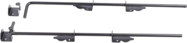 Aimo Schwerlast Tor Fallriegel Set aus Edelstahl in Schwarz Matt, 2 Stück für Holz, Metall und Zäune, Länge: 61 cm - Bild 1