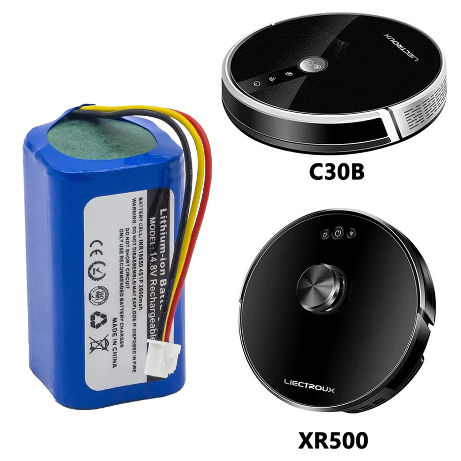 Original Akku für LIECTROUX C30B Roboter Staubsauger, 14,8 V, 3500 mAh, INR18650 M26-4S1P, Blau - Bild 2