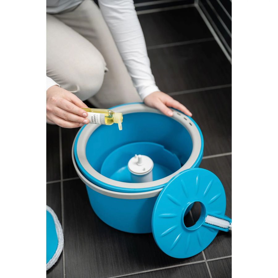 Livington Clean Water Spin Mop Wischmop-Set in Blau - Bild 2