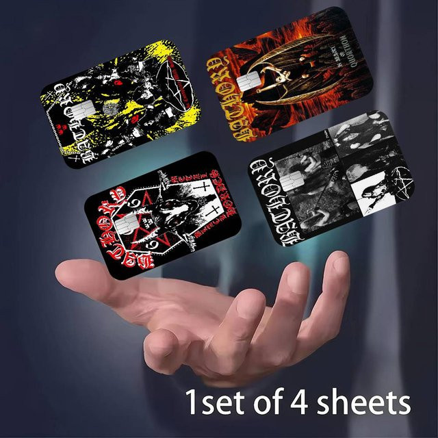 Bathory Quorthon Kreditkarten-Skin Aufkleber für VISA- und Bankkarten, wasserfester und kratzfester Aufkleber in Multicolour, Unisex - Bild 1