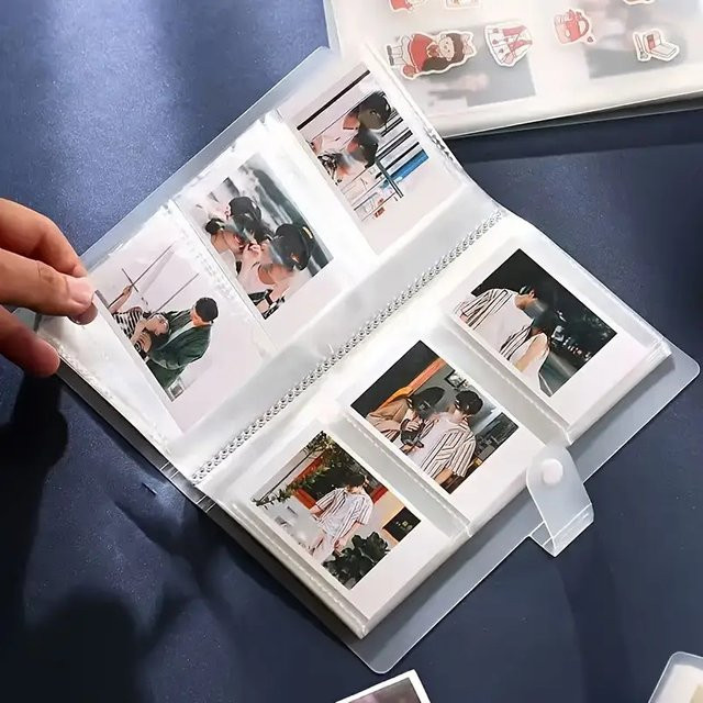 Transparentes Kartenalbum aus Kunststoff-Vinyl mit 240 Fächern zur Aufbewahrung von Karten, Fotos, Tickets und Postkarten - Bild 1