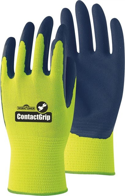 Workpower Arbeitshandschuh Contact Grip Schwarz-NeonGrün Größe 7 - Bild 1