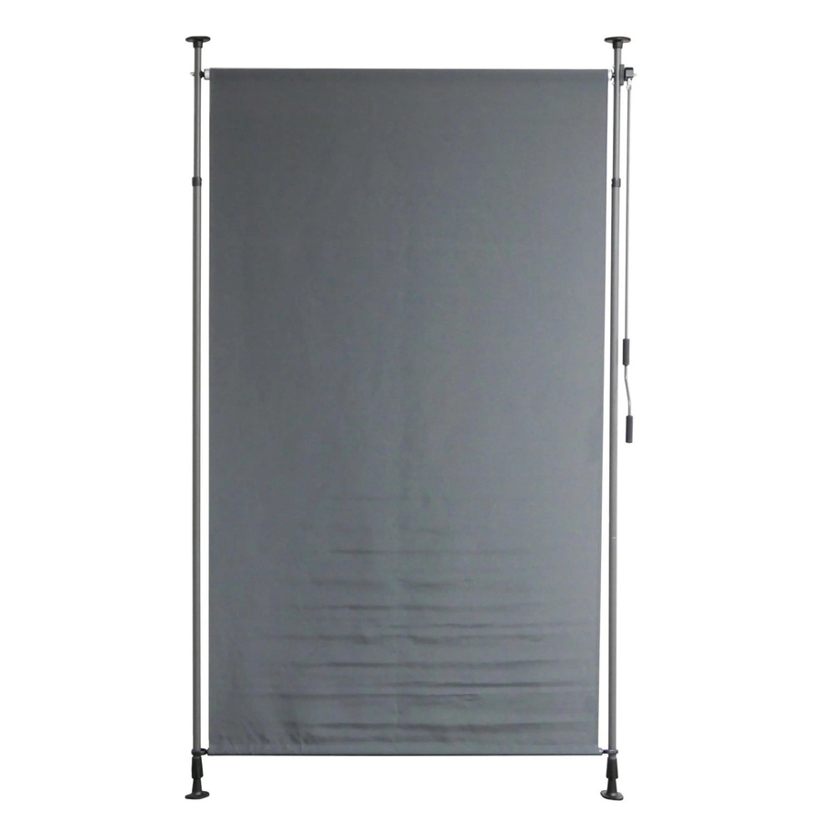 DELUKE Senkrechtmarkise TURI Klemmmarkise aus Polyester in Dunkelgrau, B/H: 150 x 300 cm - Bild 2