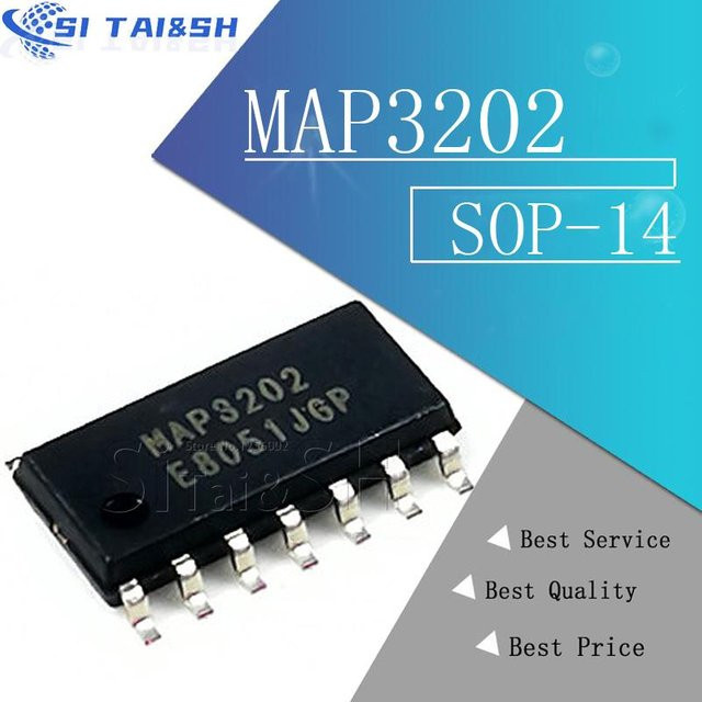 5er Set Si Tai&SH Halbleiter-Bauteile MA3221C MA6116A MAP3202 MAP3204T MAP3301 MA6116 MAP3204 SOP in Schwarz - Bild 1