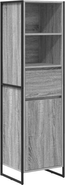 vidaXL Bücherregal aus Holzwerkstoff in Grau, B: 43 cm, T: 36 cm, H: 150,5 cm - Bild 1