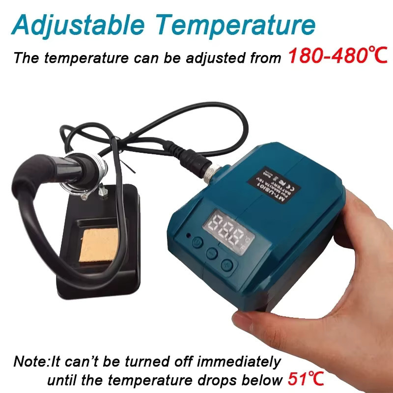 Makita 18 V Akku Lötkolben 60 W Multifunktions-Elektroschweißgerät bis 480 °C - Bild 5