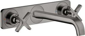 Hansgrohe Axor Citterio Fertigset Waschtischarmatur mit 3-Loch-Ausführung, Einhebelmischer, Chrom, Höhe: 22,0 cm - Bild 1