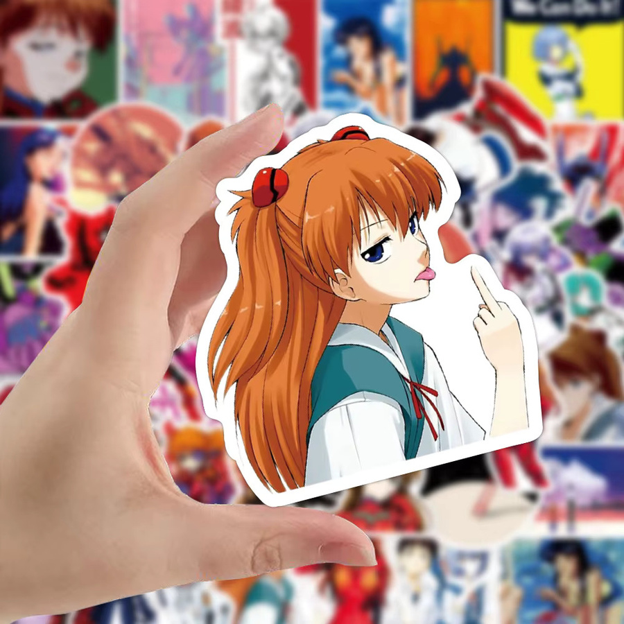 Bandai Evangelion Graffiti-Aufkleber, Bunt / Mehrfarbig, Set / Bundle - Bild 4