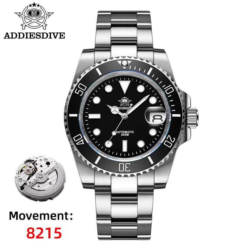 ADDIESDIVE Automatik-Armbanduhr, Edelstahl, Keramiklünette, Herren - Bild 2