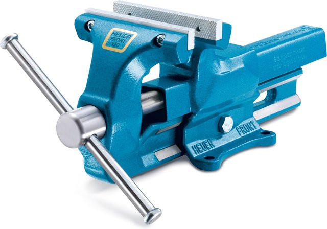 Brockhaus Heuer Parallelschraubstock mit Wechselbacken und Amboss, Backenbreite: 14 cm, Spannweite: 20 cm - Bild 1