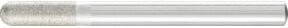PFERD Diamant-Schleifstift Walzenrund in Silber, Durchmesser: 6,0 mm, Schaft-Durchmesser: 6,0 mm, Länge: 126 mm, Körnung: mittel - Bild 1