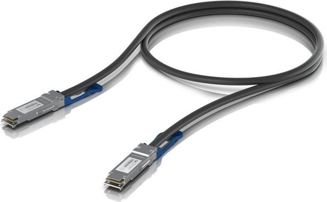 Ubiquiti UACC-DAC-QSFP28-0.5M 100G Direktanschlusskabel in Schwarz, Länge: 0,5 m - Bild 1