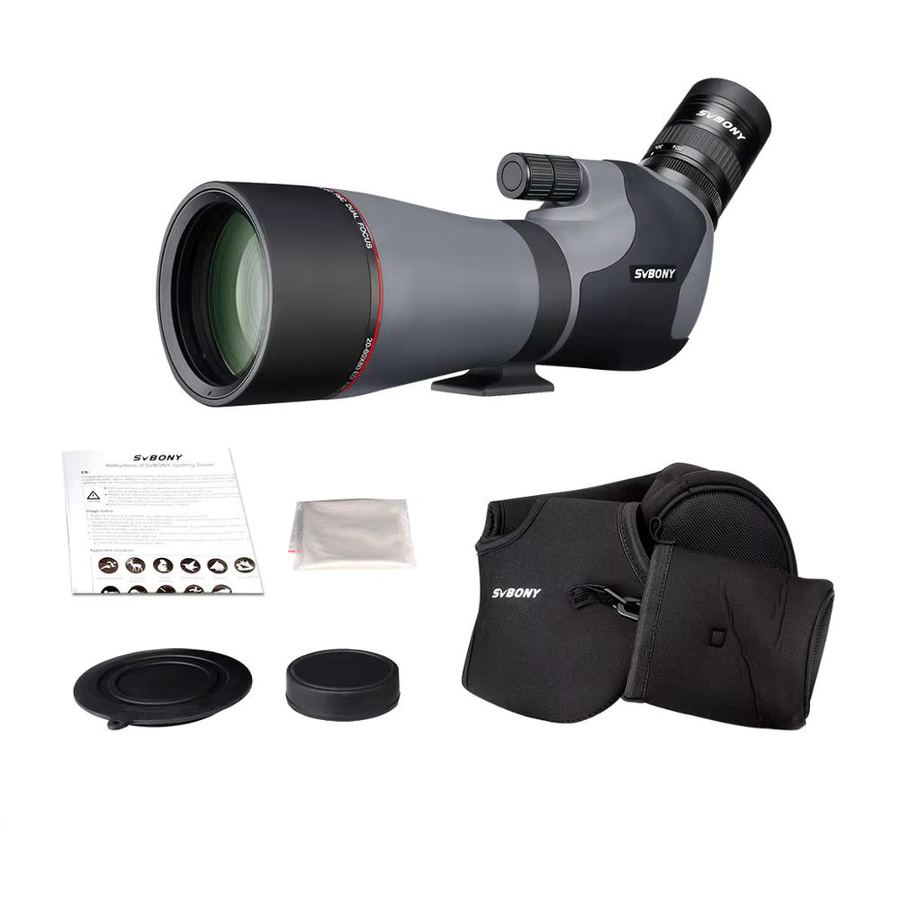 Svbony SV46P ED 20-60x80 Spektiv Fotografie Kit Teleskop in Schwarz, IPX7 wasserdicht und beschlagfrei für die professionelle Vogelbeobachtung - Bild 5
