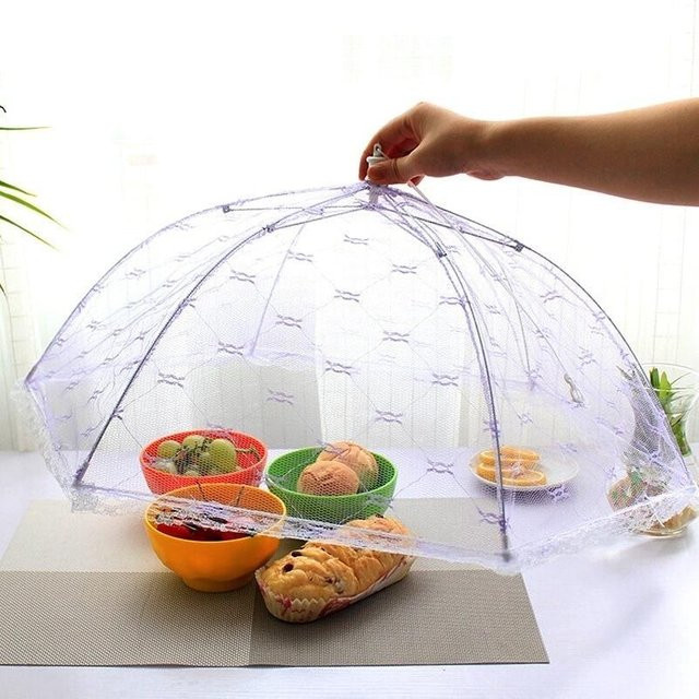 Houspace Lebensmittelabdeckung im Regenschirm-Stil als Anti-Fliegen- und Moskito-Schutz für die Küche - Bild 1