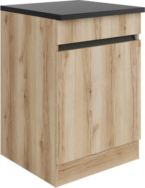 Optifit Küchen-Spülenunterschrank Kaya290 in Wildeiche Nachbildung, Farbe: Braun, B/T/H: 60 x 60 x 88 cm - Bild 1