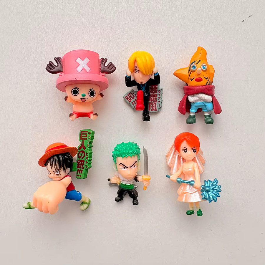 Bandai One Piece Actionfiguren, 6-teiliges Set, PVC-Modellpuppen - Bild 2