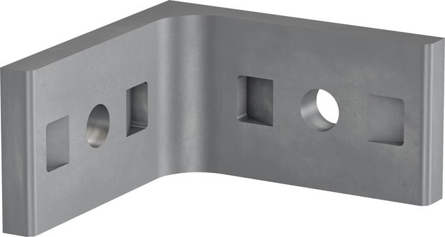 GS Terrassen Montagesysteme Verbindungswinkel Aluvario in Silber, B/T/H: 60 x 60 x 35 mm - Bild 1