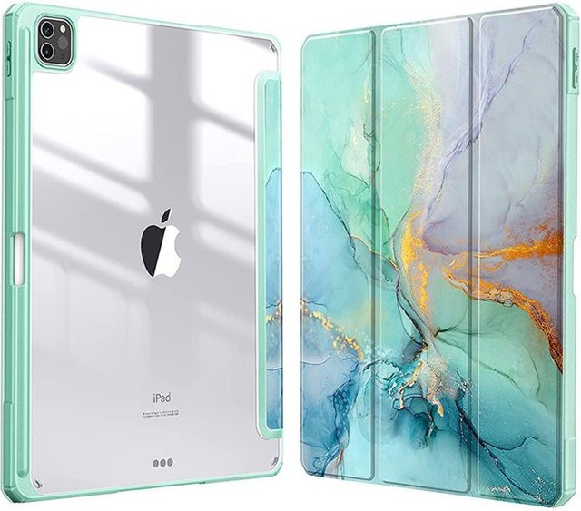Intelligente transparente PU-Hülle für Apple iPad Air und iPad Pro in Grün - Bild 1