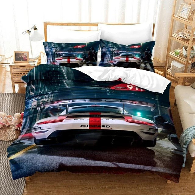 Luxus Bettwäsche Set Sportwagen Design von Binchi Outdoor Product aus Mikrofaser, Mehrfarbig, B/H: 210 x 210 cm - Bild 1