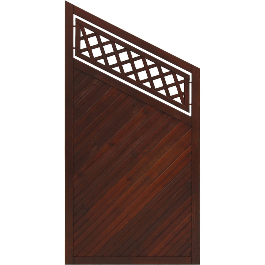 Sichtschutzzaun Toulon von Andrewex aus Leimholz in Braun, Höhe: 180 cm, Breite: 135 cm, Tiefe: 90 cm - Bild 2