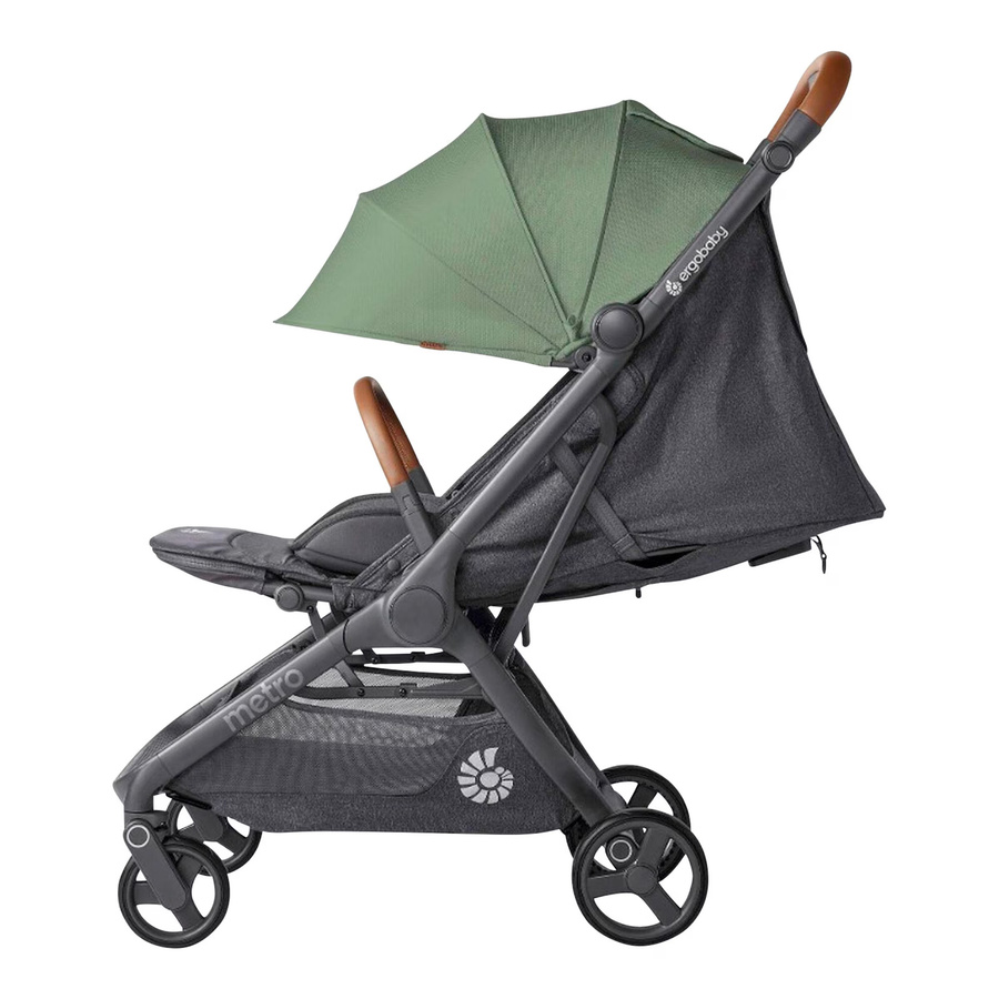 Ergobaby Buggy Metro 3 Deluxe Travel Buggy in Khaki mit verstellbarem Griff und Federung - Bild 2