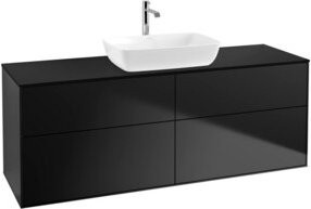 V&B Waschtischunterschrank Finion in Blau Lacquer, Breite: 160 cm, Tiefe: 50,1 cm - Bild 1