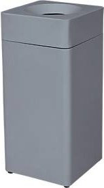 Abfallsammler Orgavente von Probbax aus Stahl in Silber, Volumen 40 l, Rechteck, B/T/H: 35 x 35 x 79 cm, selbstlöschender Eimer - Bild 1
