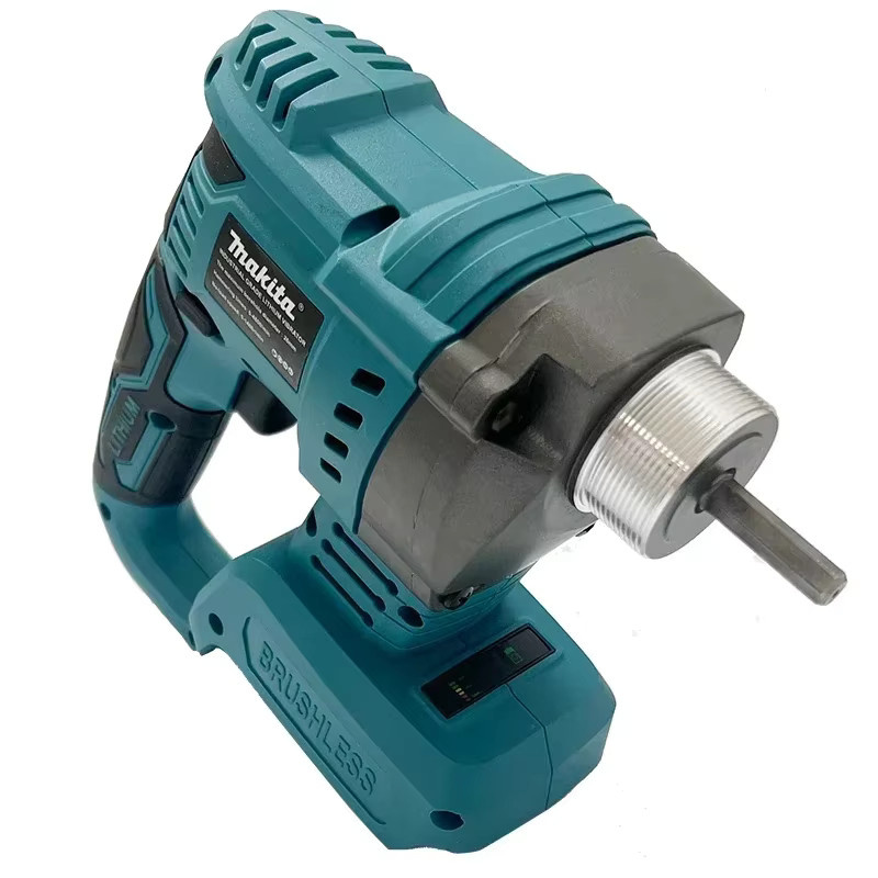 Makita Elektrischer Betonmischer und Betonrüttler für Zementböden, bürstenloser Hochleistungs-Vibrator für 18V Akku, Farbe: Petrol - Bild 3