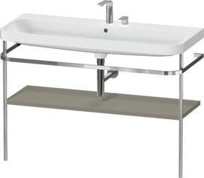 Duravit Möbelwaschtisch-Kombi Happy D.2 Plus in Weiß mit Konsole und 2 HL, B: 117,5 cm, T: 49 cm - Bild 1
