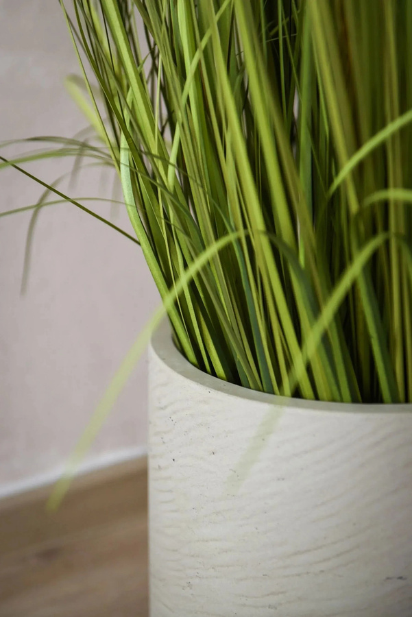 Blumentopf Talco von Aplanta in Beige aus Keramik, Durchmesser: 31 cm, Höhe: 29 cm - Bild 2
