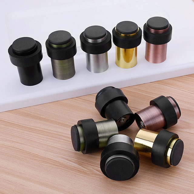 xmshxltd Türstopper aus Edelstahl in Silber als Wandschutz und Antikollisions-Türschutzpolster - Bild 1