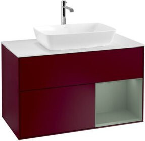V&B Waschtischunterschrank Finion 100 in Weiß lackiert, B/T/H: 100 x 50,1 x 50,1 cm - Bild 1